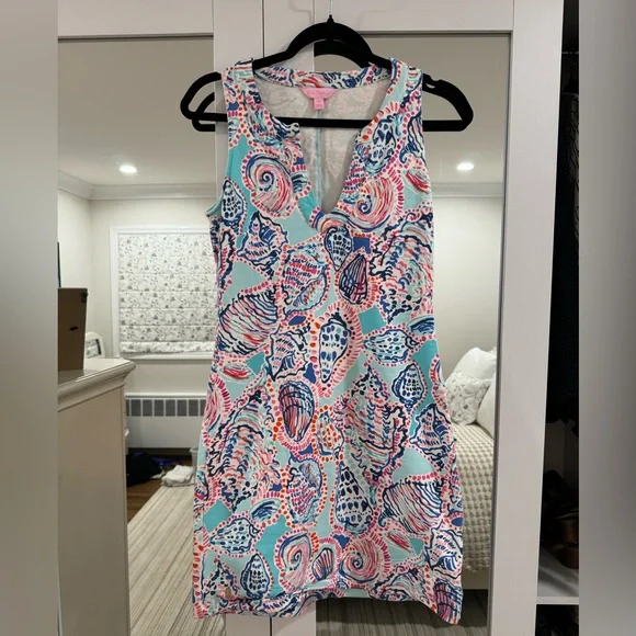 rock and roll denim dresses Women's Buckle Denim Flared Mini Dress